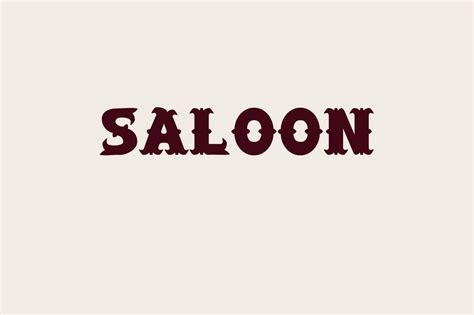 Saloon Font Free Download