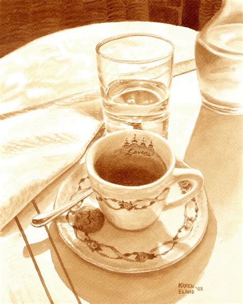 Coffee Art Painted With Coffee Espresso Italy Venice - Etsy