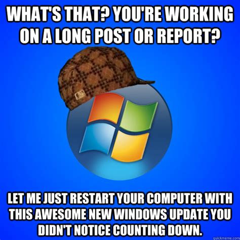 Windows Update Meme Football - lullypoell