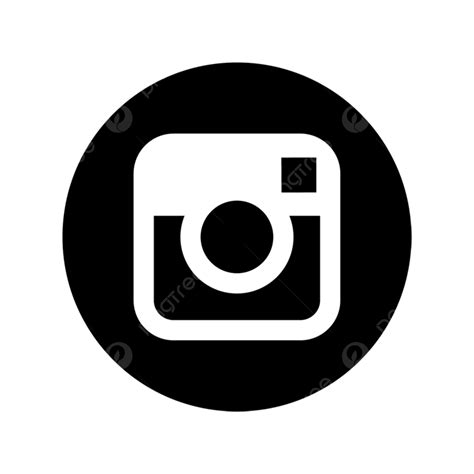Instagram White Silhouette PNG Images, Instagram Black White Icon ...