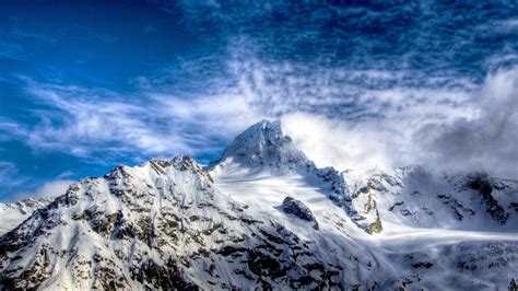 Clear sky over snowy mountains wallpaper | nature and landscape ...