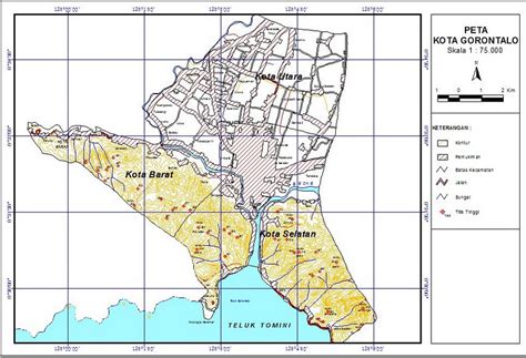 TAKJUB INDONESIA: PETA KOTA GORONTALO