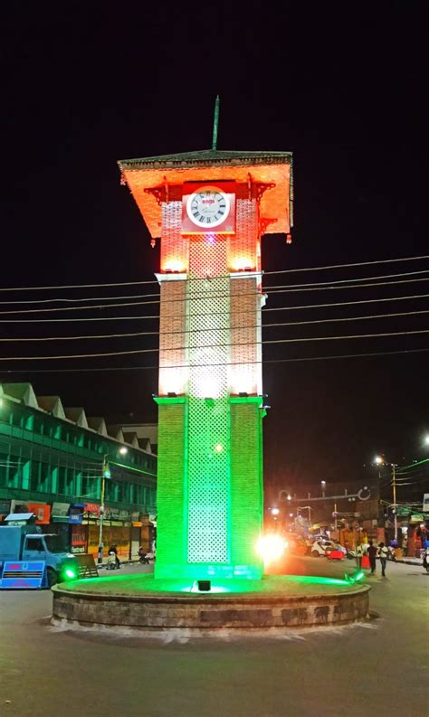 Independence Day: Clock Tower at Srinagar's Lal Chowk Illuminated in Tricolour; See Photos - News18