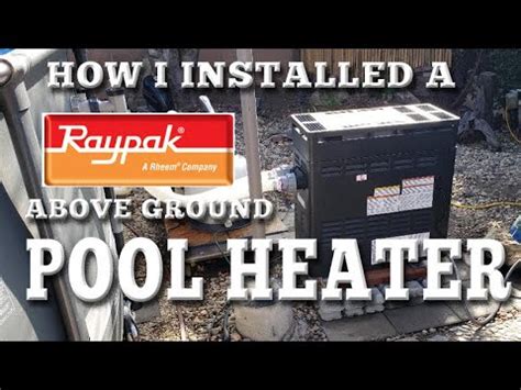 Above Ground Pool Heater Installation