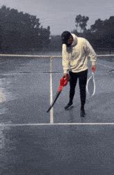 Rain Delay Tennis Court GIF - Rain delay Tennis court Blow dryer - Discover & Share GIFs