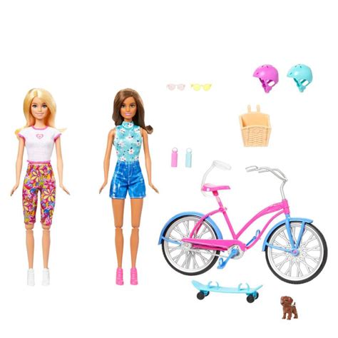 Barbie Dolls and Playset, Outdoor Barbie Set with Two Dolls & Puppy - HJY84 BarbiePedia