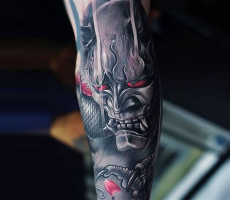 Photo - Hannya mask tattoo by Ata Ink | Photo 27710 | Hannya mask ...