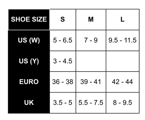 Classic Hiking Women's Size Chart – Thorlos NZ