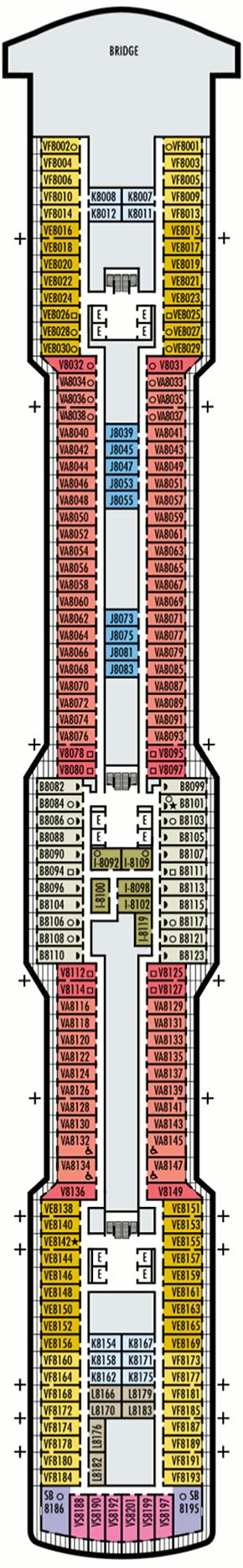 Holland America Koningsdam Deck Plan - the hourglass hobby