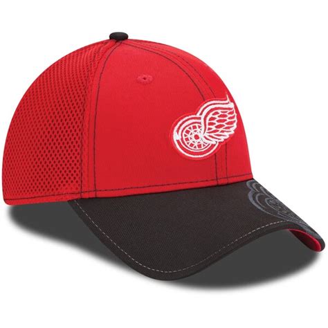 Detroit Red Wings New Era Logo Crop Neo 39THIRTY Flex Hat - Red/Black ...