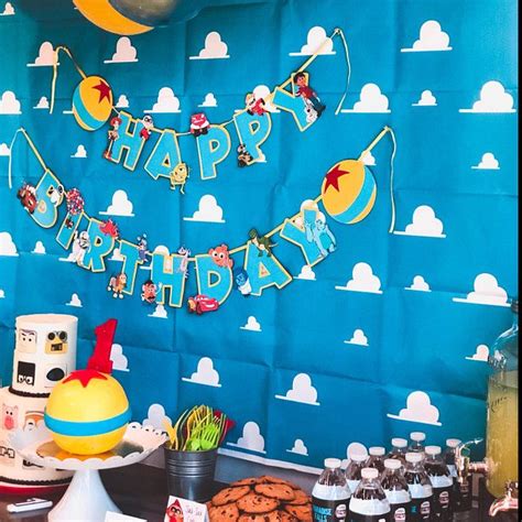 Pixar Birthday Banner/pixar Party/pixar Theme/pixar - Etsy