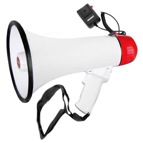 Dropship 5 CORE Megaphone Bull Horn 40W Peak Loud Siren Noise Maker Rechargeable Professional ...