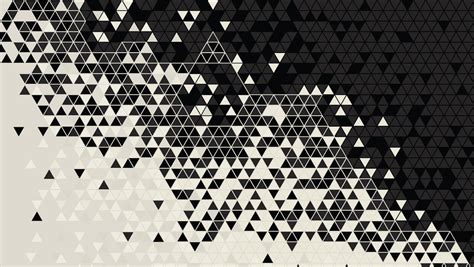 1360x768 Resolution Black & White Triangle Pattern Desktop Laptop HD ...