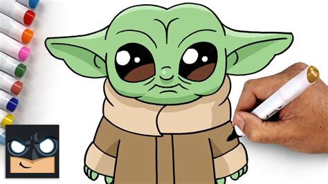 How To Draw Baby Yoda | Star Wars The Mandalorian - YouTube