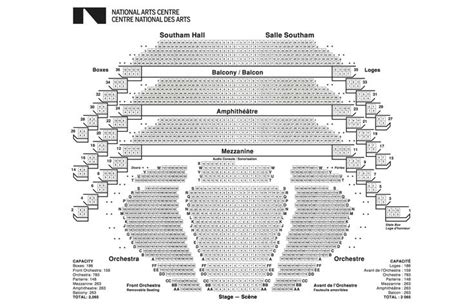 Seating Plans | National Arts Centre | Seating charts, Disney hall, Beacon theater
