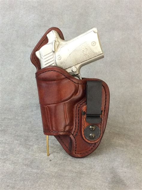 Kimber Micro 9 IWB Leather Gun Holster "Mr. Jones" – ETW Holsters