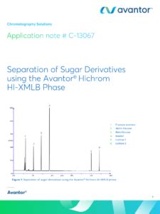 Fructose anomers - MAC-MOD Analytical