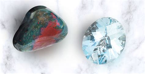 Guide to Birthstones: March - Aquamarine and Bloodstone - David Tishbi ...