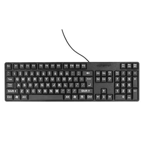 Amazon.in: Buy Dpofirs Large Print Computer Keyboard, 104 Keys Visually Impaired Keyboard, Wired ...