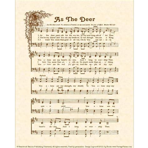 As The Deer Panteth Sheet Music - cloudshareinfo