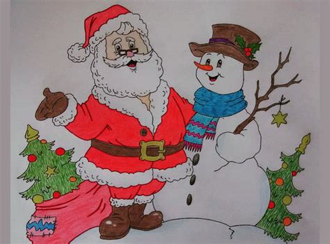 Santa Pencil Drawing at GetDrawings | Free download