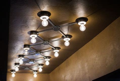 Industrial Lighting installation | Conduit lighting, Ceiling lights, Ceiling light design