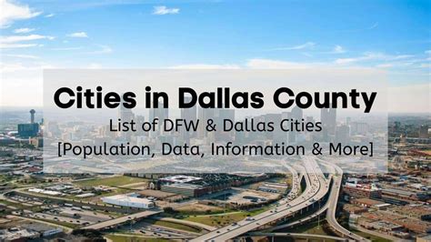 Cities in Dallas County | List of DFW & Dallas Cities