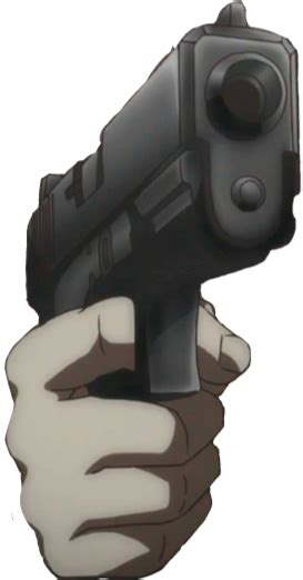 Anime Character Pointing Gun Meme