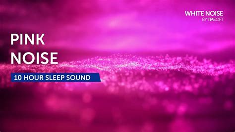 Pink Noise Sleep Sound - 10 Hours - Black Screen - YouTube