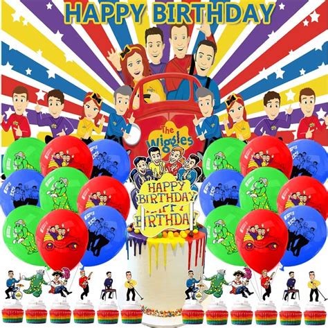 Amazon.com: The Wiggles Birthday Party Supplies Decorations Cake Toppers Balloons Favors ...