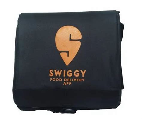 Nylon Black Swiggy food delivery bag, Bag Size: 16x16x16x16, Size: 15x15inch at Rs 650/piece in ...