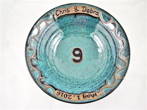 Personalized 9th Wedding anniversary bowl Wedding Anniversary Years, 9th Anniversary, Great ...