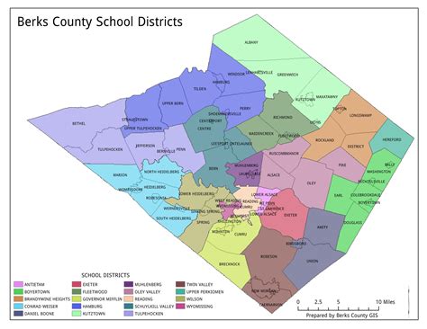 Berks County PA Zip Code Map