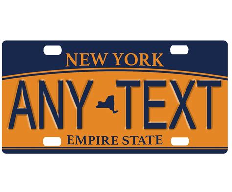 Custom Personalized State License Plate New York 2010 Add | Etsy