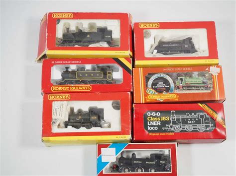 Lot 599 - A group of HORNBY OO gauge steam locomotives