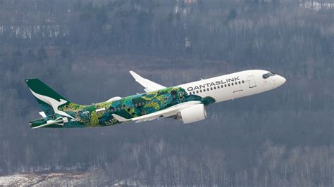 Qantas First and New Airbus A220 Makes Maiden Flight in Canada ...