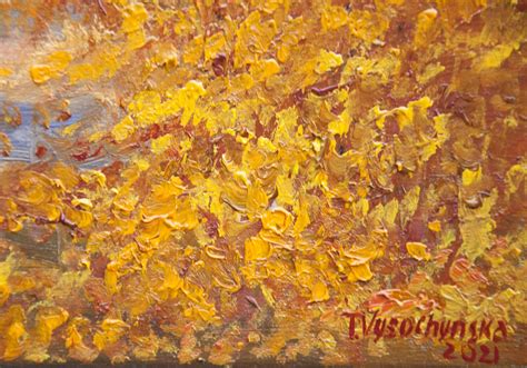 Autumn Forest Landscape Painting Original Art on Canvas Fall - Etsy