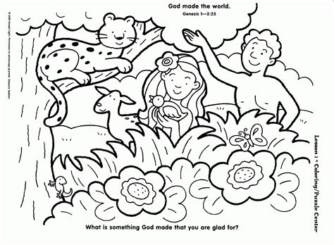 God Made Everything Coloring Page - Coloring Home