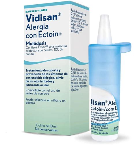 Buy Vidisan Allergy With Ectoin Multidose Eye Drops 10 Ml | parafarmacia-online.com