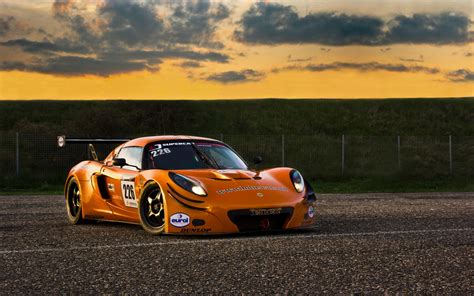 lotus, Exige, Gt3, Race, Car, Track, Orange Wallpapers HD / Desktop and ...