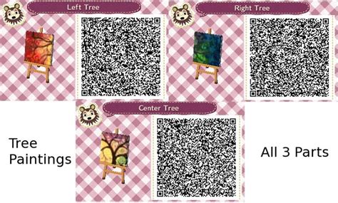 Tree paintings: ACNL QR Codes | Animal crossing, Animal crossing qr ...