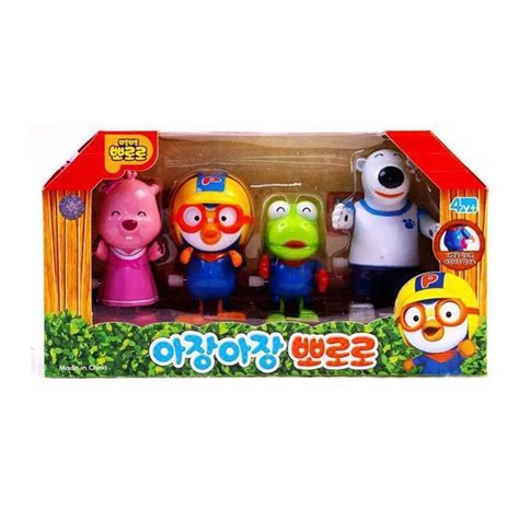 8cm 4pcs/lot Cartoon Pororo PVC Figure Toy-in Action & Toy Figures from ...