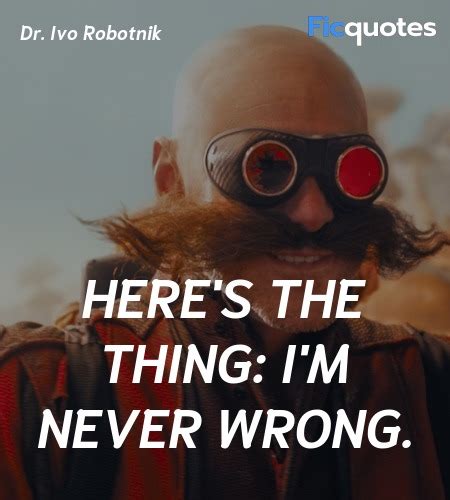 Dr. Ivo Robotnik Quotes - Sonic The Hedgehog (2020)