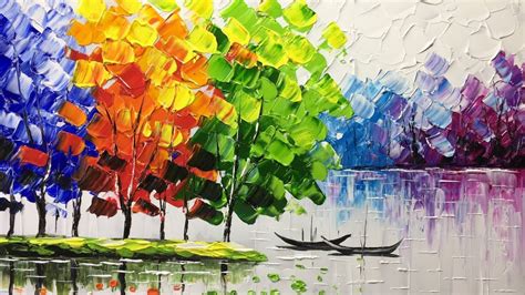 Palette Knife Painting Acrylic Landscape – Warehouse of Ideas