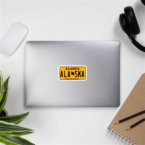 Alaska License Plate Vinyl Decal Alaska Sticker Laptop - Etsy