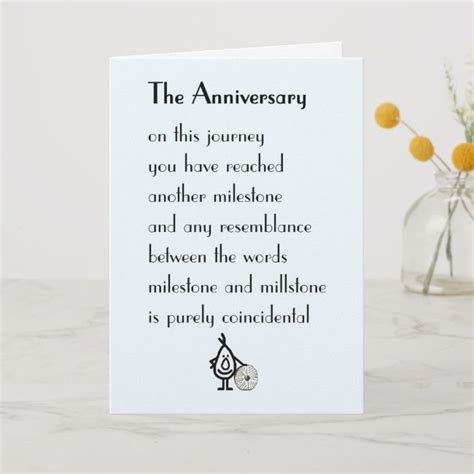 Funny Anniversary Card Poems - STUFF 443