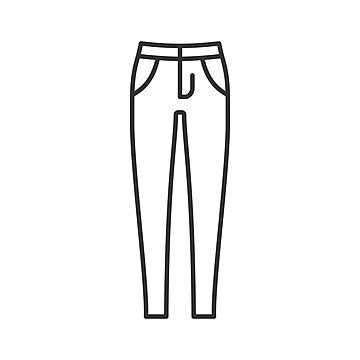 Illustration Of A Purple Vector Template For Skinny Jeans Vector ...