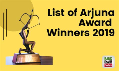 List of Arjuna Award Winners 2019 | Csslord