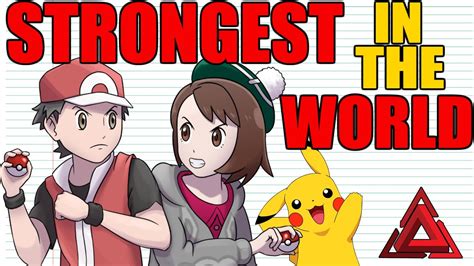 Who is THE STRONGEST Pokemon Trainer EVER? - YouTube