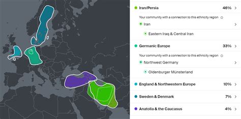 My Ancestry DNA Results (Mother is Iranian, Father is White-American ...